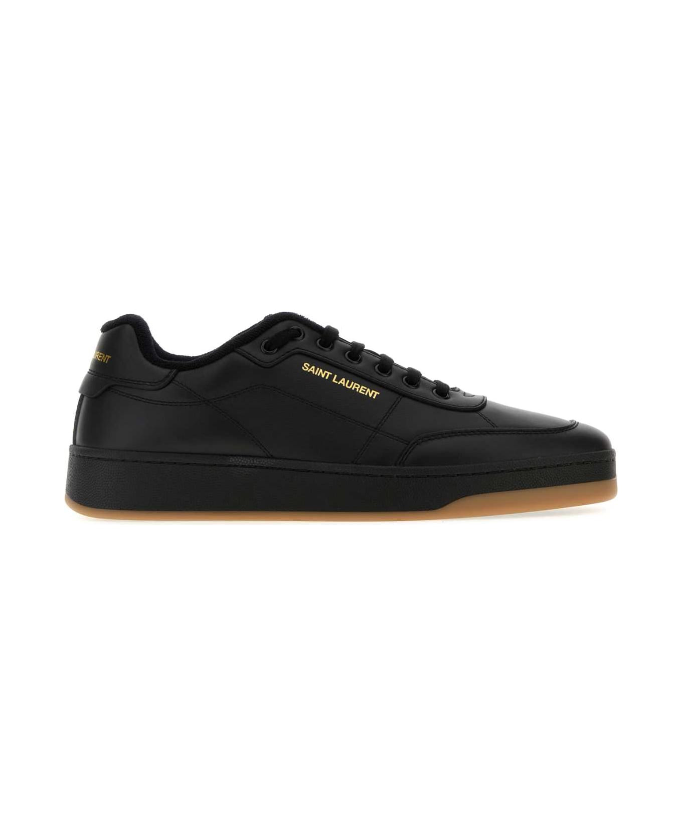 Black Leather Sl/61 Sneakers - 1