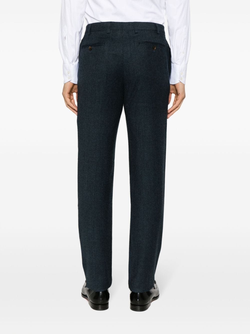 mid-rise tailored wool trousers - 4
