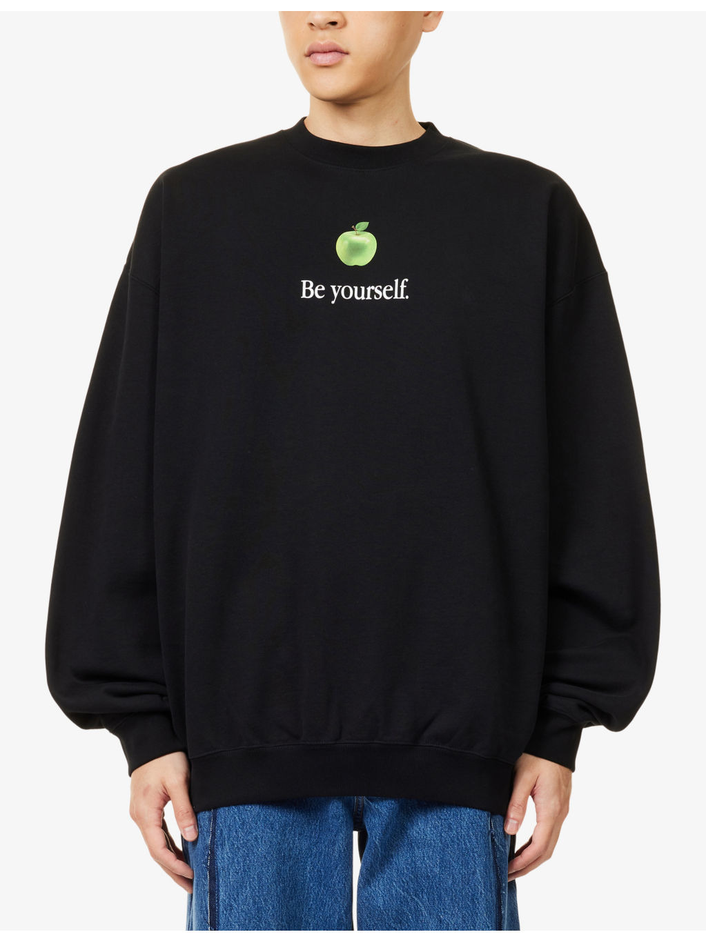 Be Yourself Relaxed-Fit Cotton-Blend Sweatshirt - 3