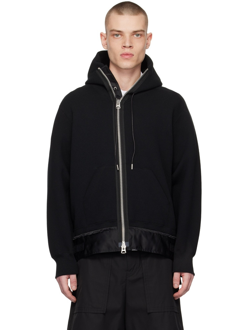 Black Vented Hoodie 1