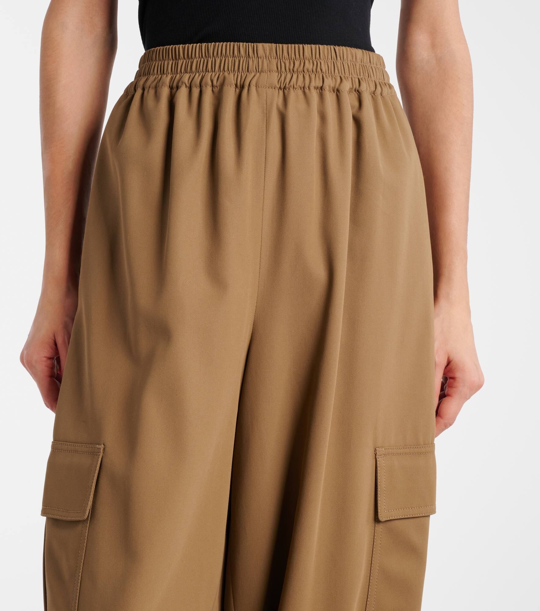 Glauco cotton twill tapered pants - 4