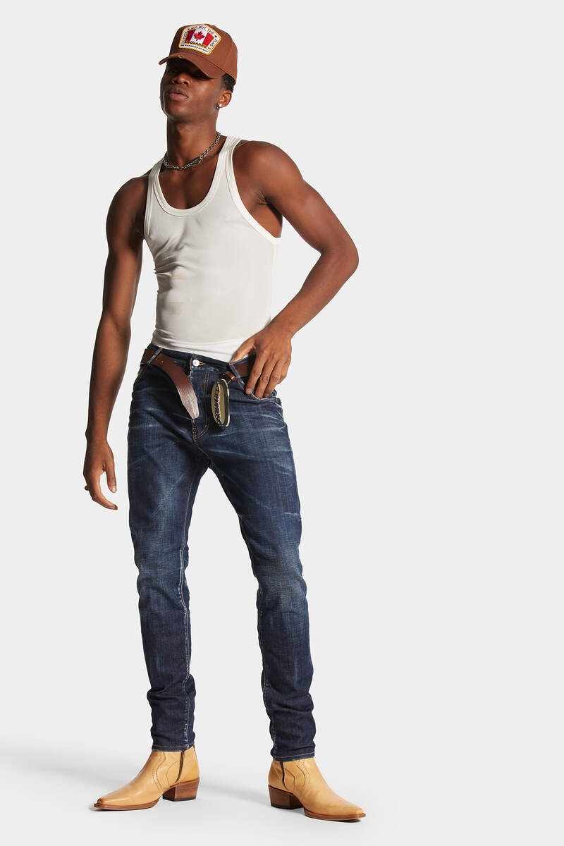 DARK CLEAN WASH COOL GUY JEANS - 3