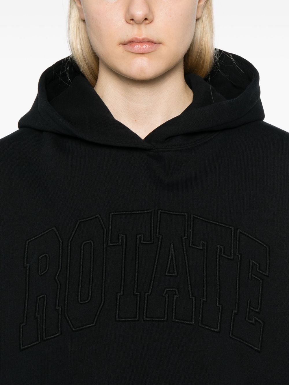 logo-embroidered hoodie - 5