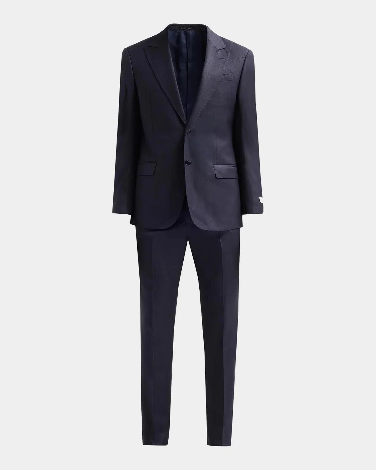 Men's Birdseye Wool Single-Breasted Suit - 1