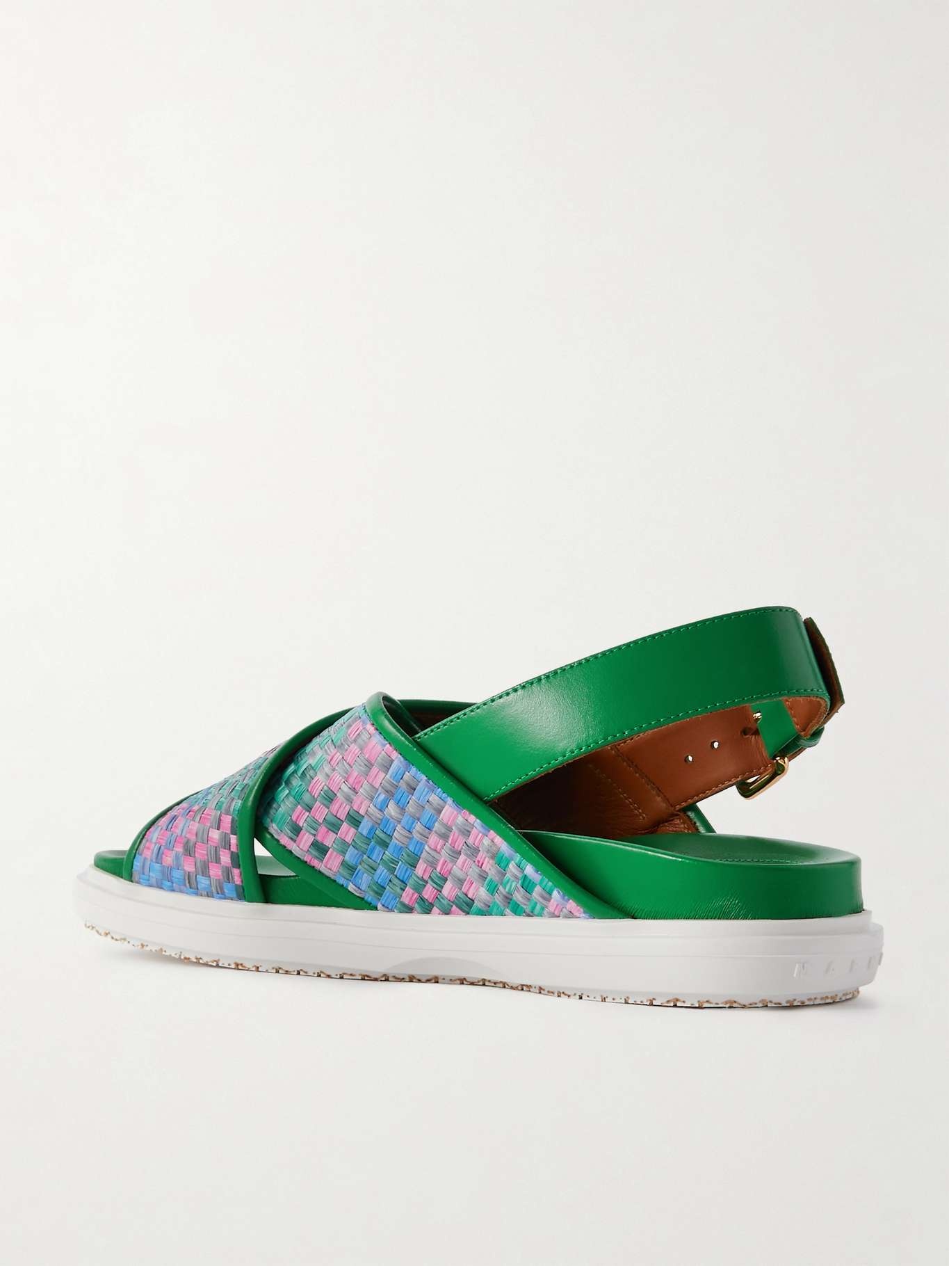 Fussbett denim slingback sandals - 3