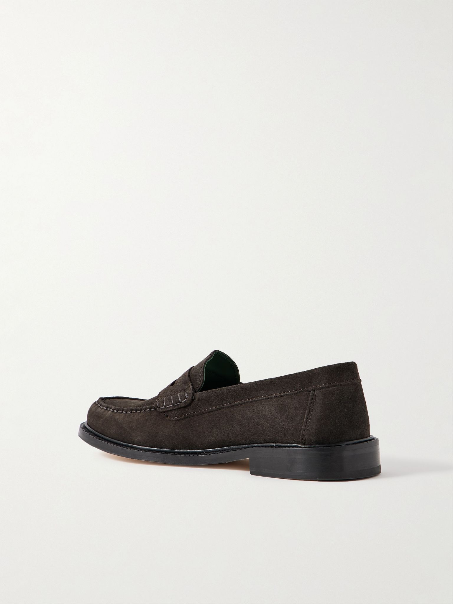 Yardee Suede Penny Loafers Dark brown - 4