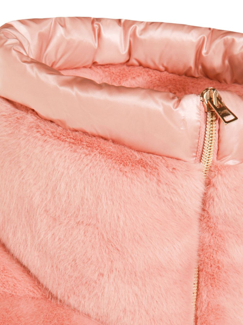 faux-fur quilted gilet 4