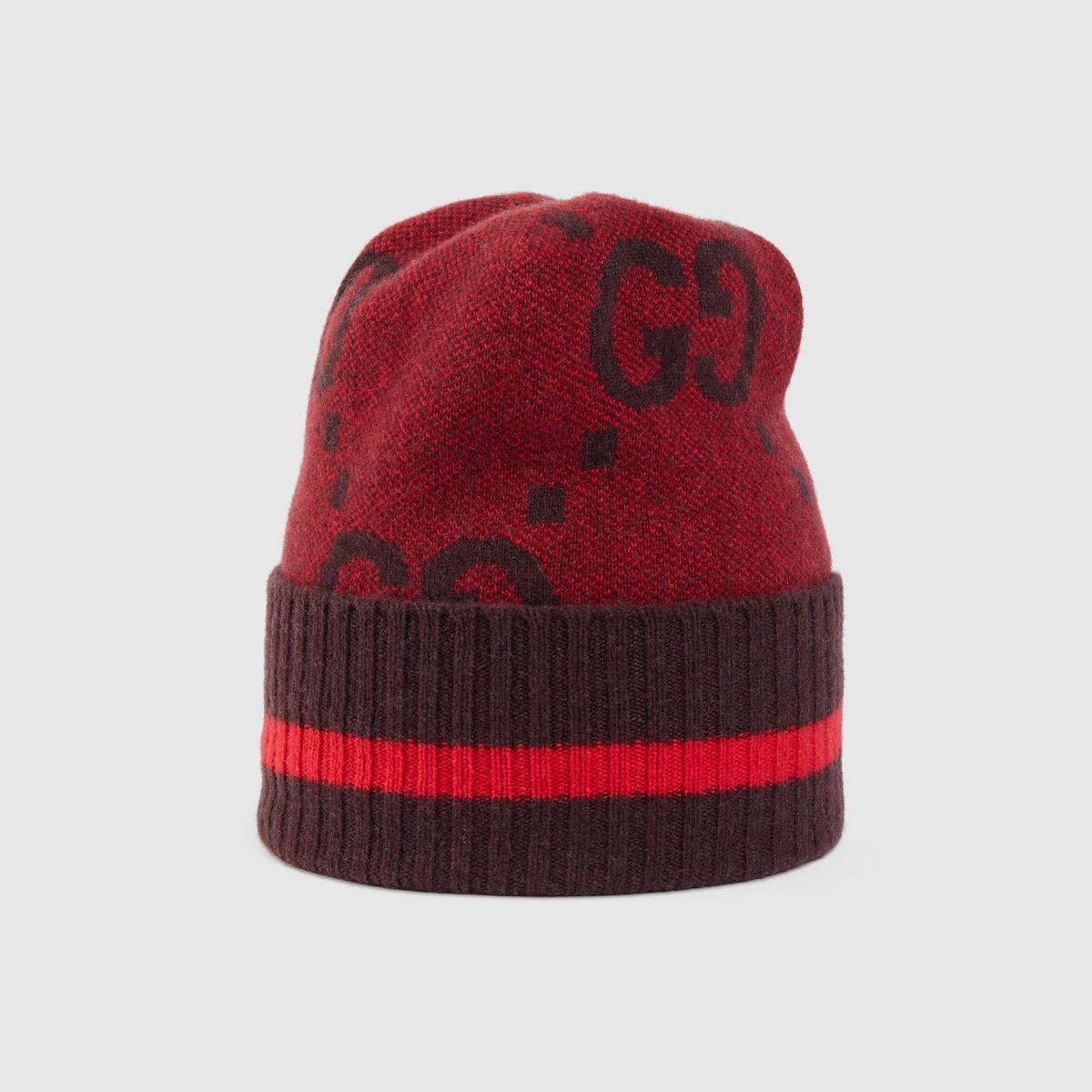 GG knit cashmere hat - 2