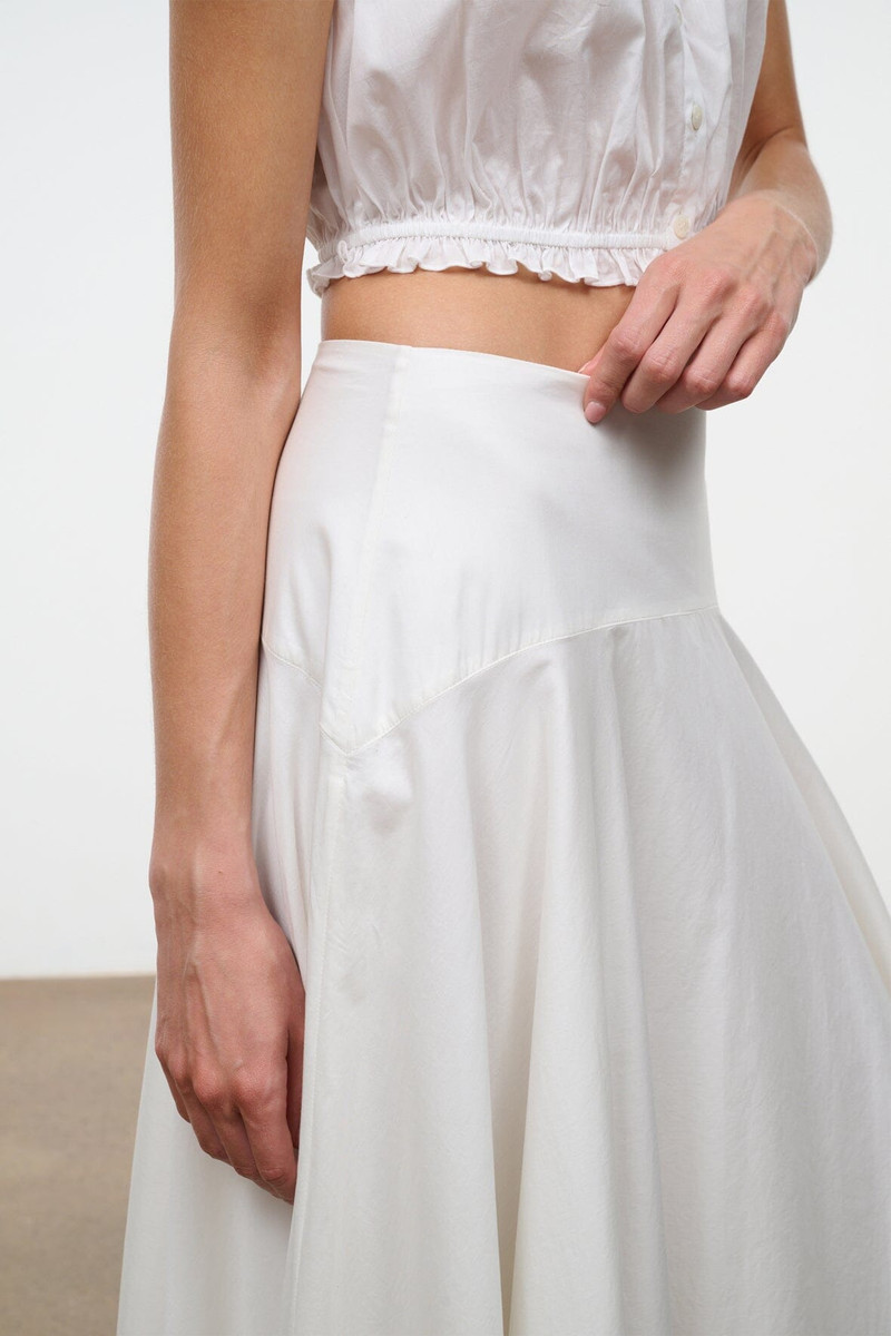 STAUD AINSLEY SKIRT IVORY 3