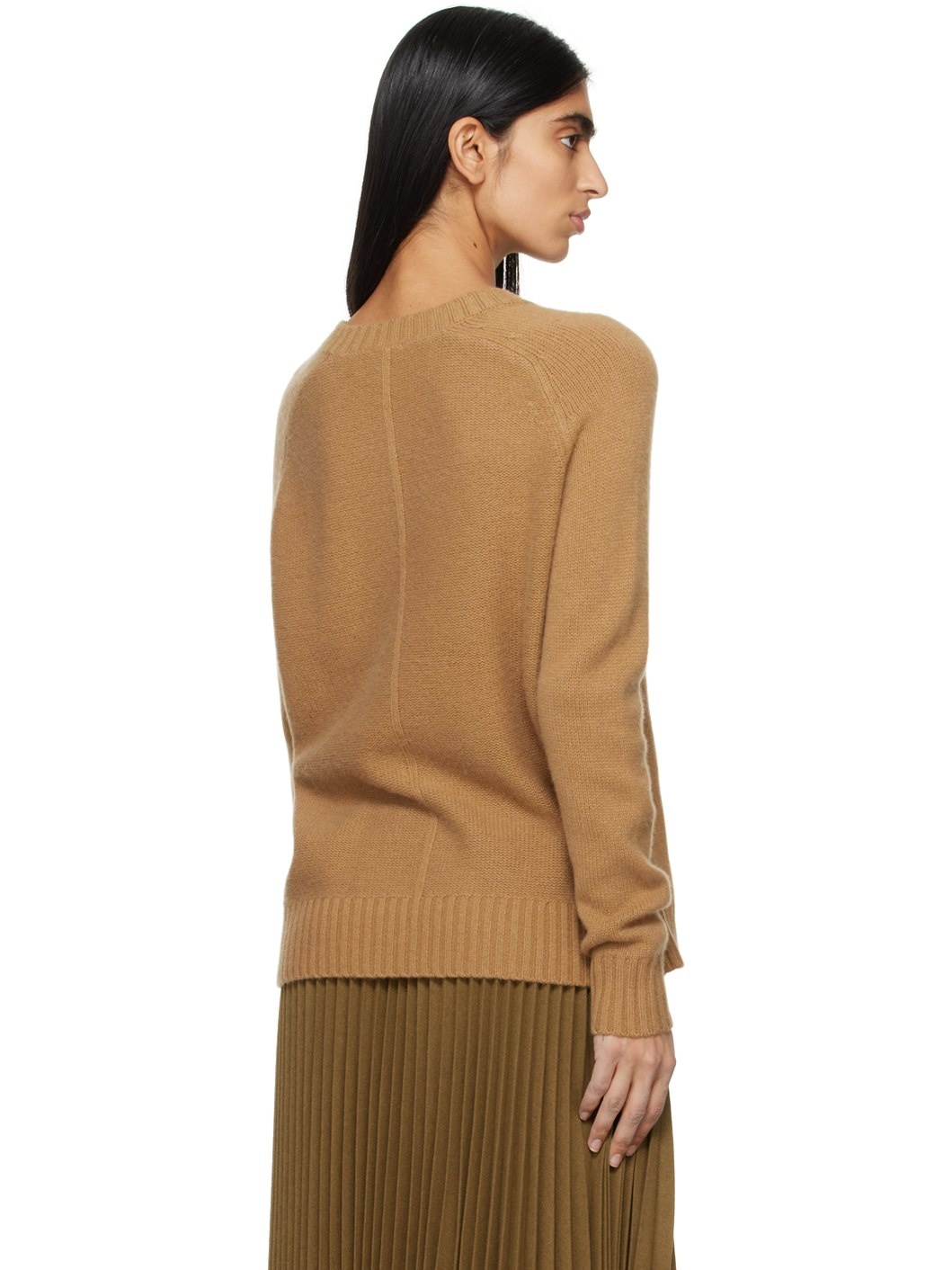 Tan Open Sweater - 3