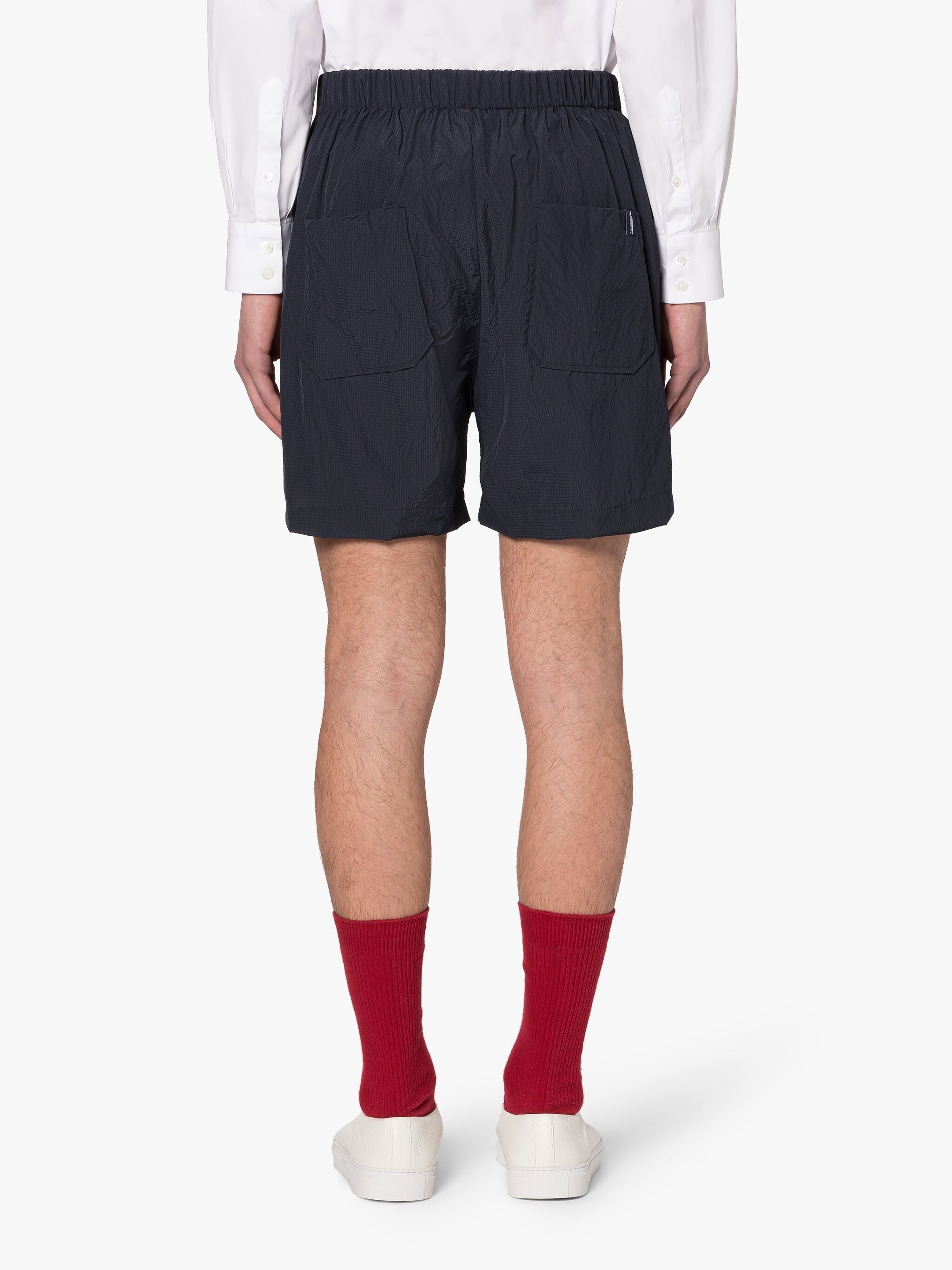 CAPTAIN NAVY SEERSUCKER SHORTS - 4