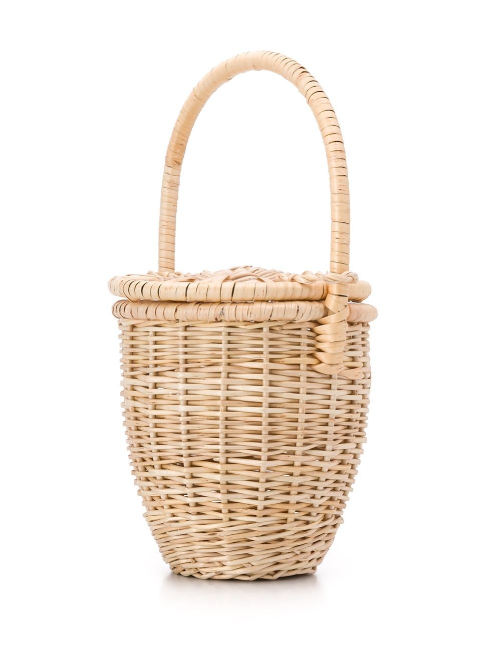 wicker basket tote bag - 3