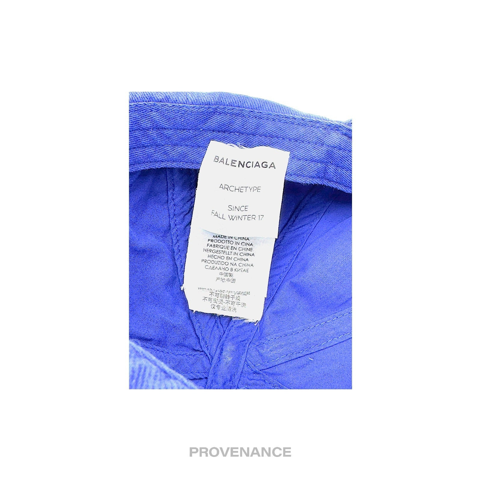 Balenciaga Political Campaign Cap Hat - Archetype Blue - 10