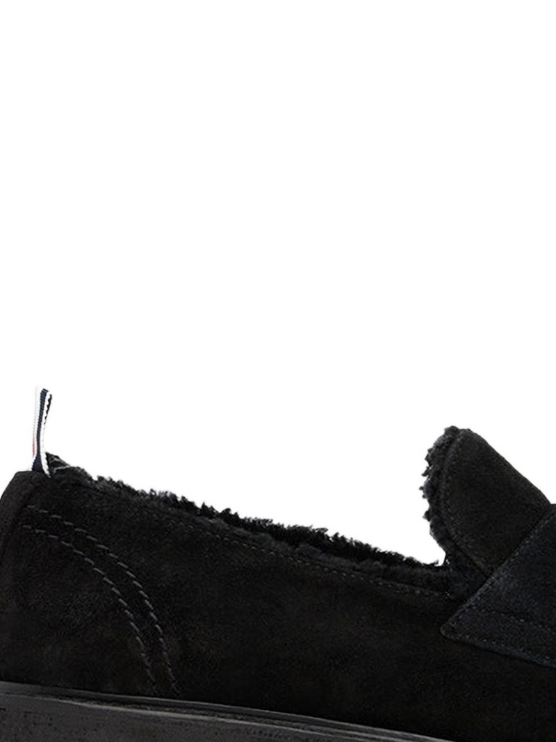 Thom Browne shearling penny loafers outlook