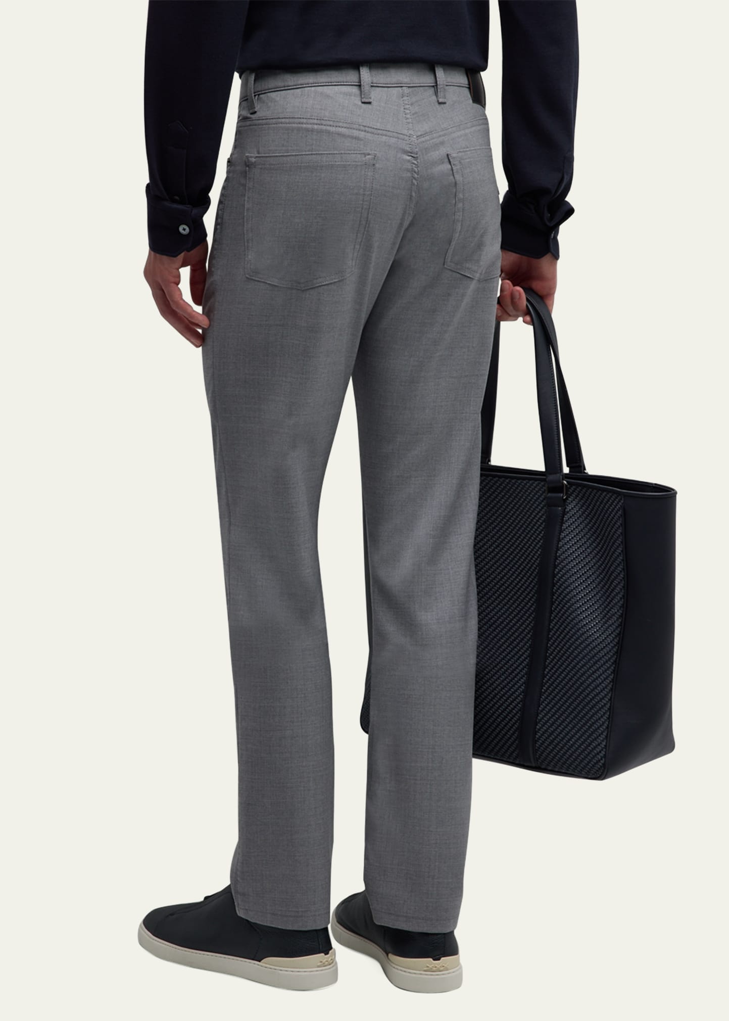 Men's Natural Comfort Wool 5-Pocket Pants - 3