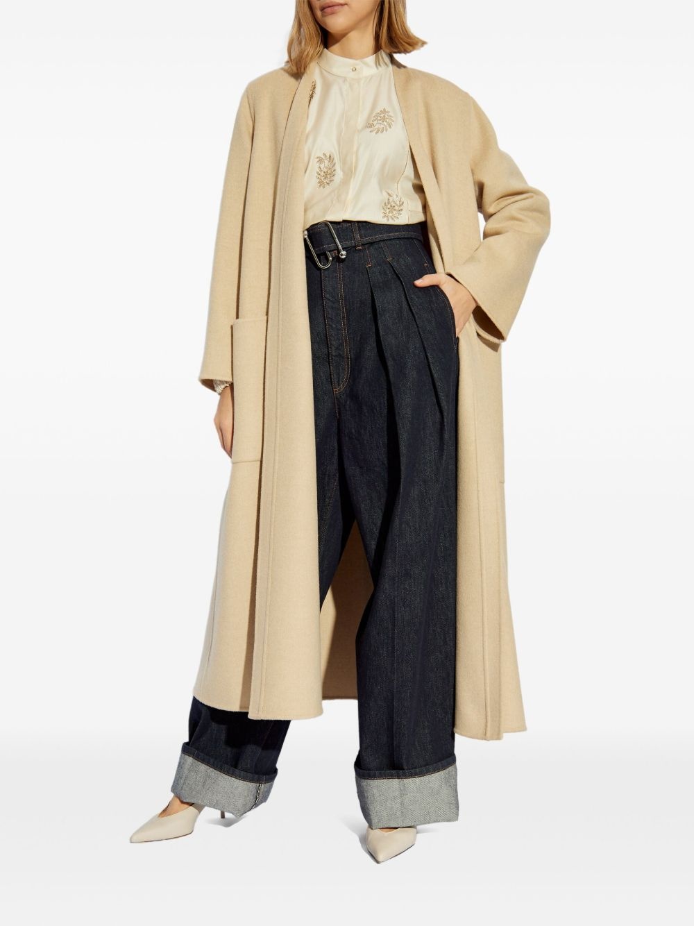 belted coat - 2