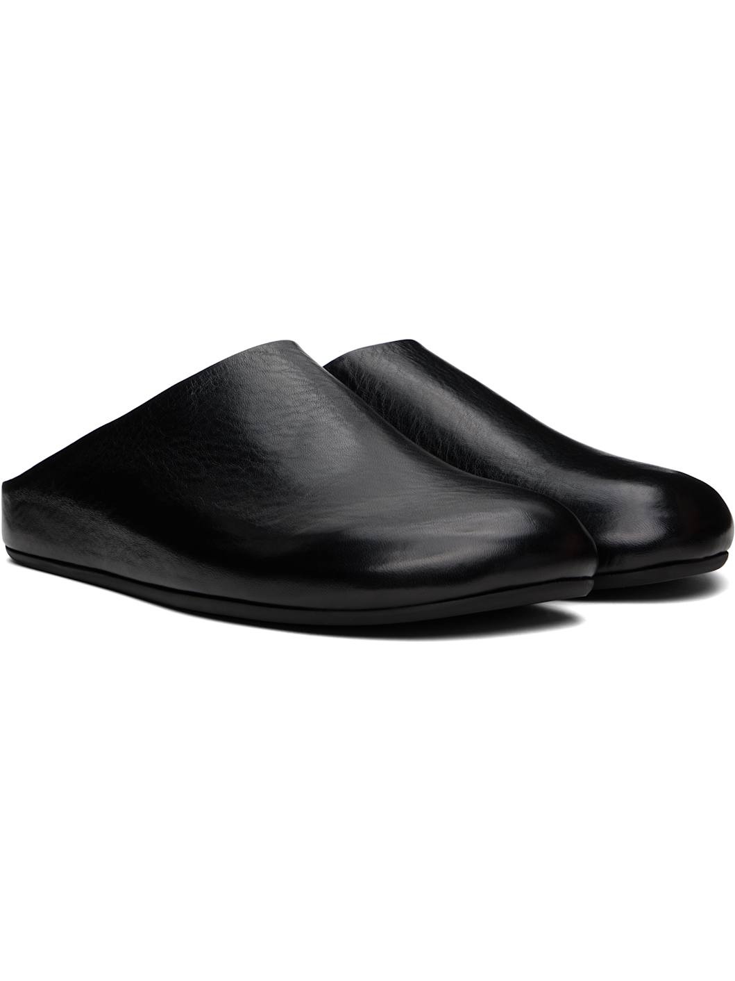 Black Babouche 001 Mules - 4