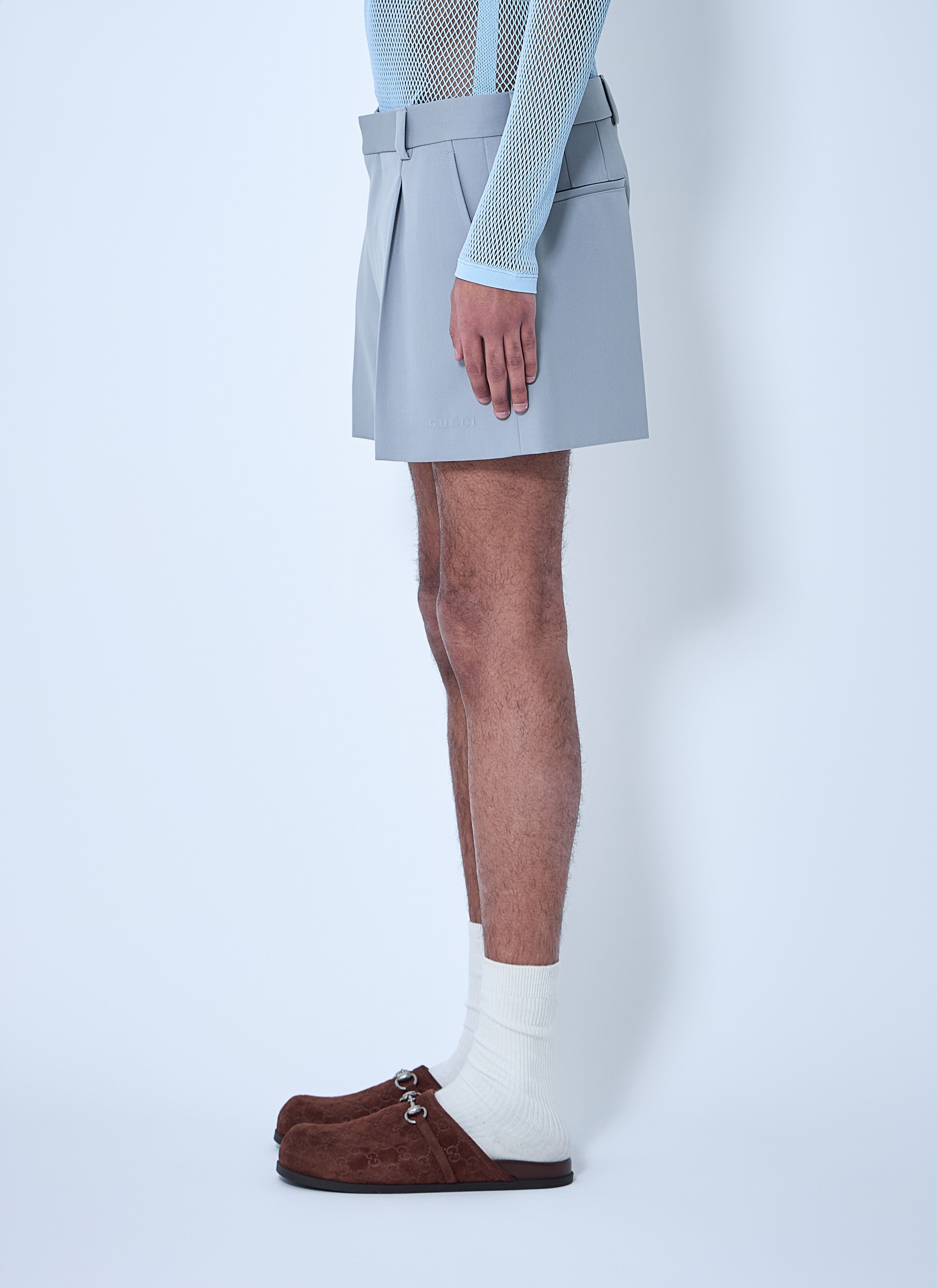 Wool Tailored Shorts - 3