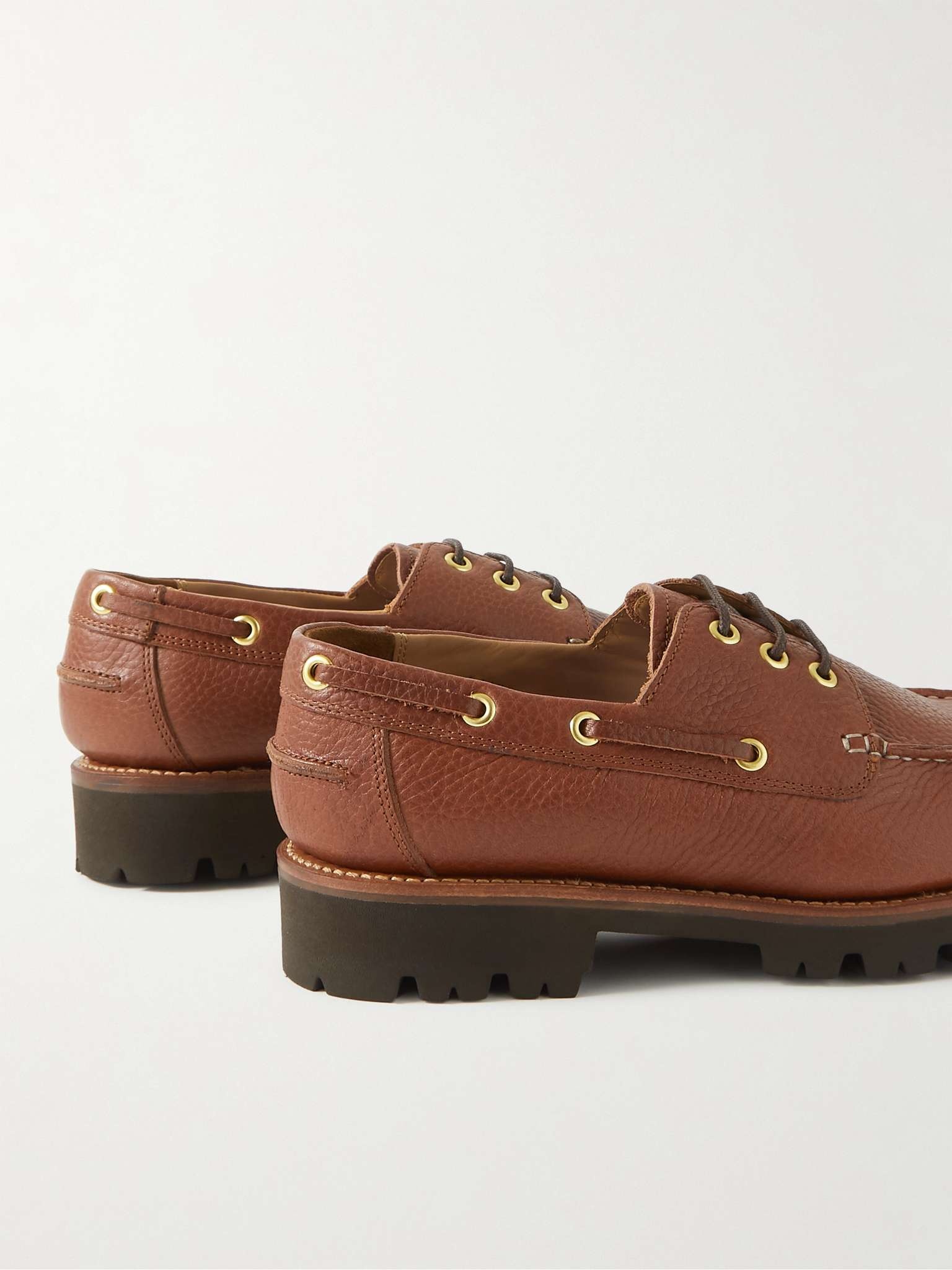 Dempsey Full-Grain Leather Boat Shoes - 5