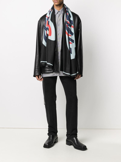 Givenchy logo-print scarf outlook