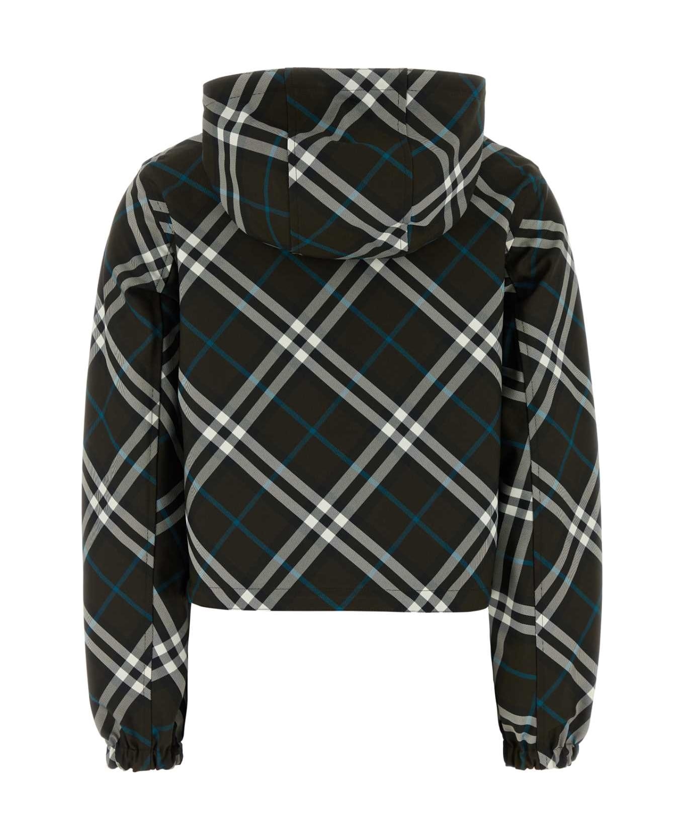 アウターその他 Burberry Embroidered twill reversible jacket Burberry Embroidered Polyester Reversible Jacket In Multi