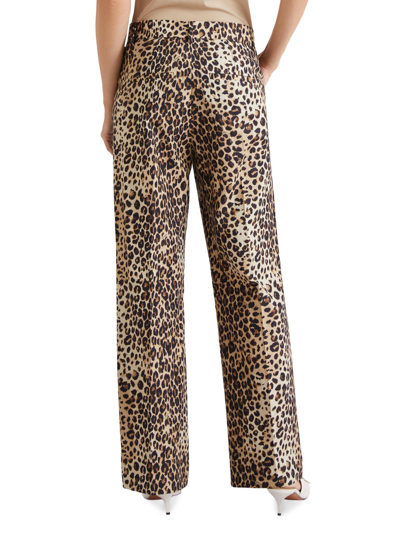 Women's Linen Blend Basketweave Trousers 4