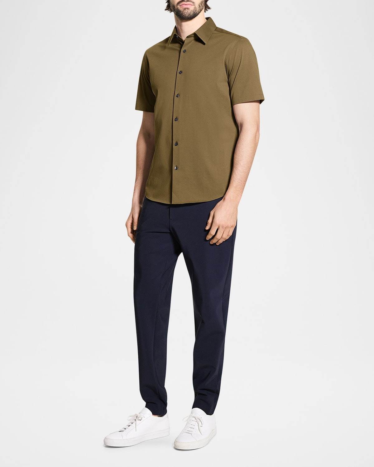 Men's Irving Short Sleeve Shirt in Structure Knit - 2