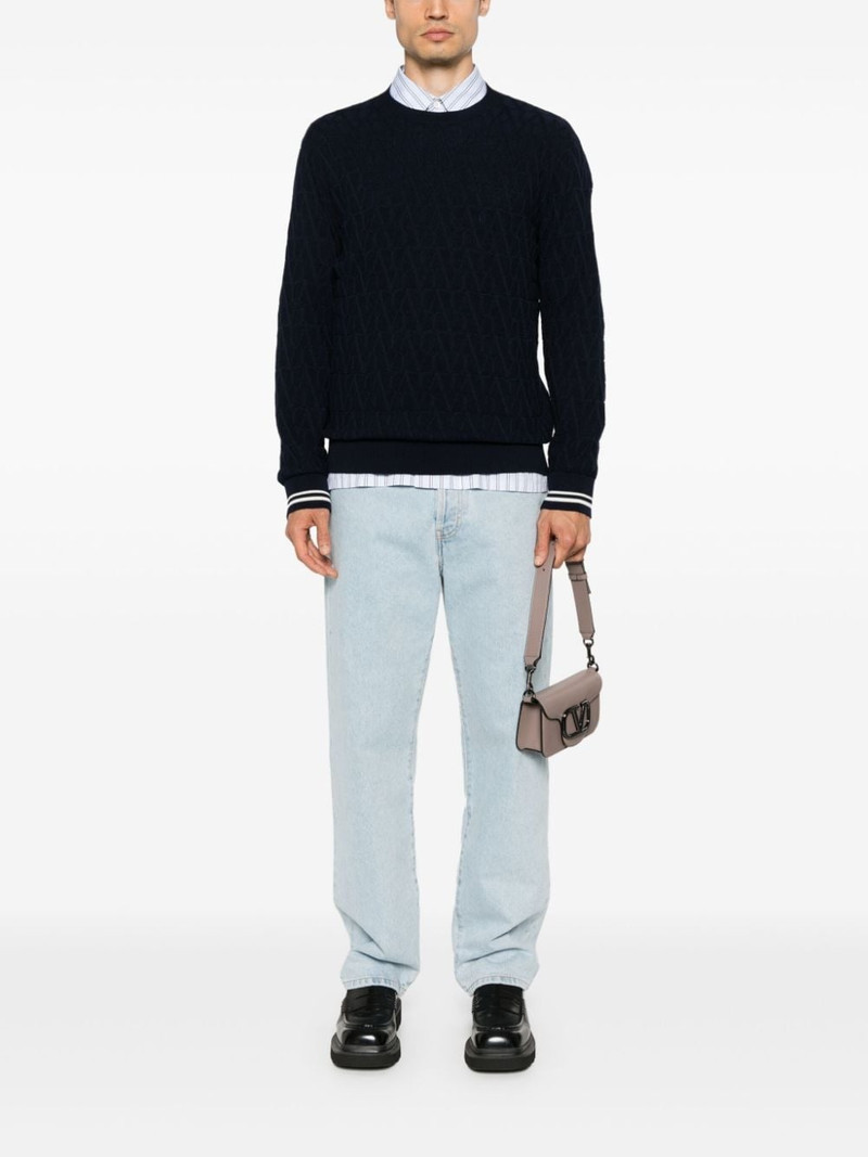 Valentino Optical Valentino-jacquard cotton jumper outlook