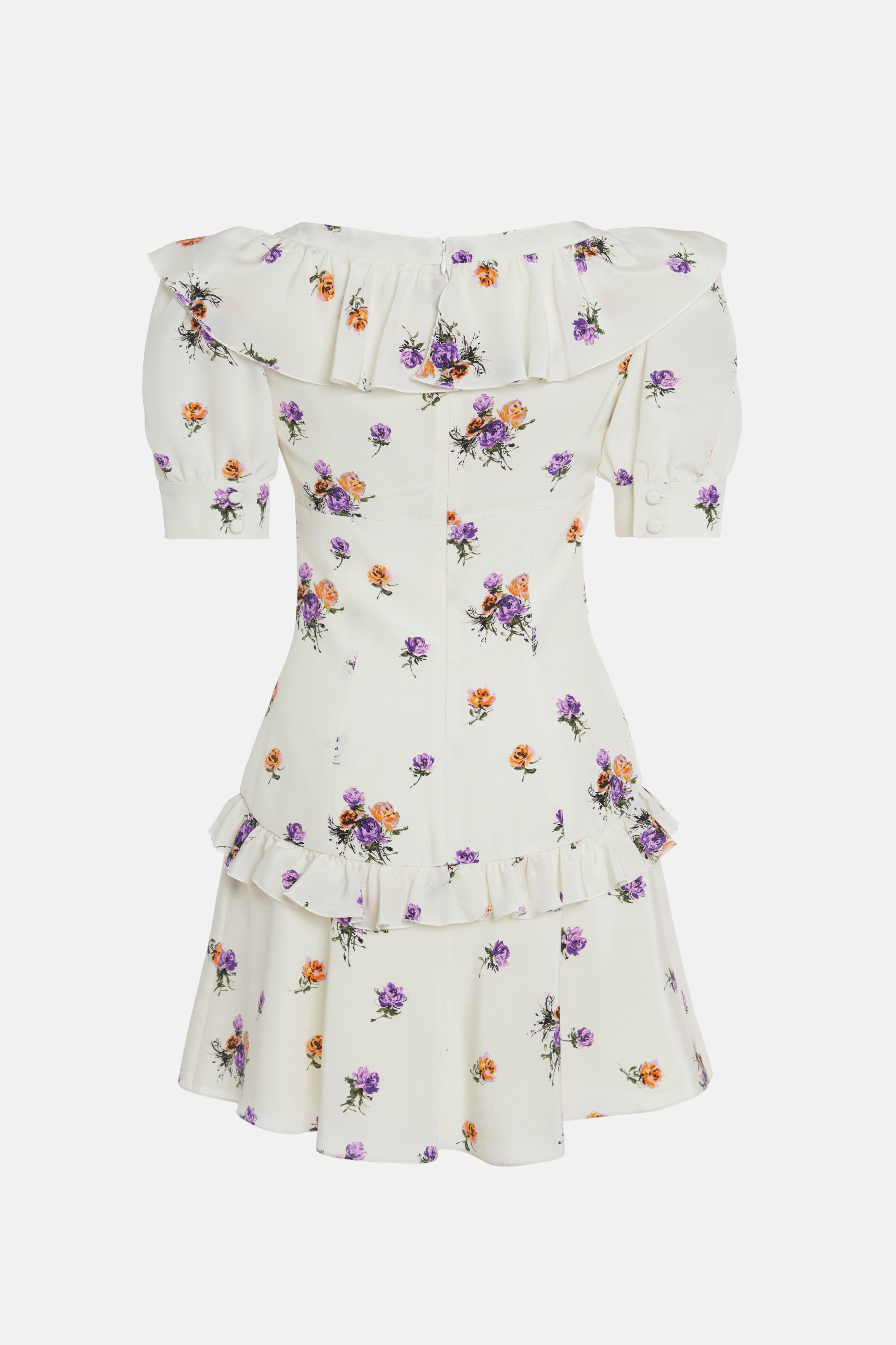 ROSE PRINT MINI DRESS - 2