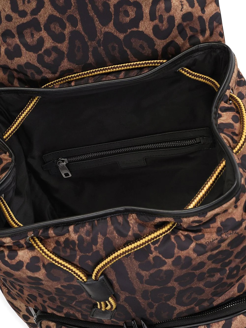 leopard-print backpack - 4