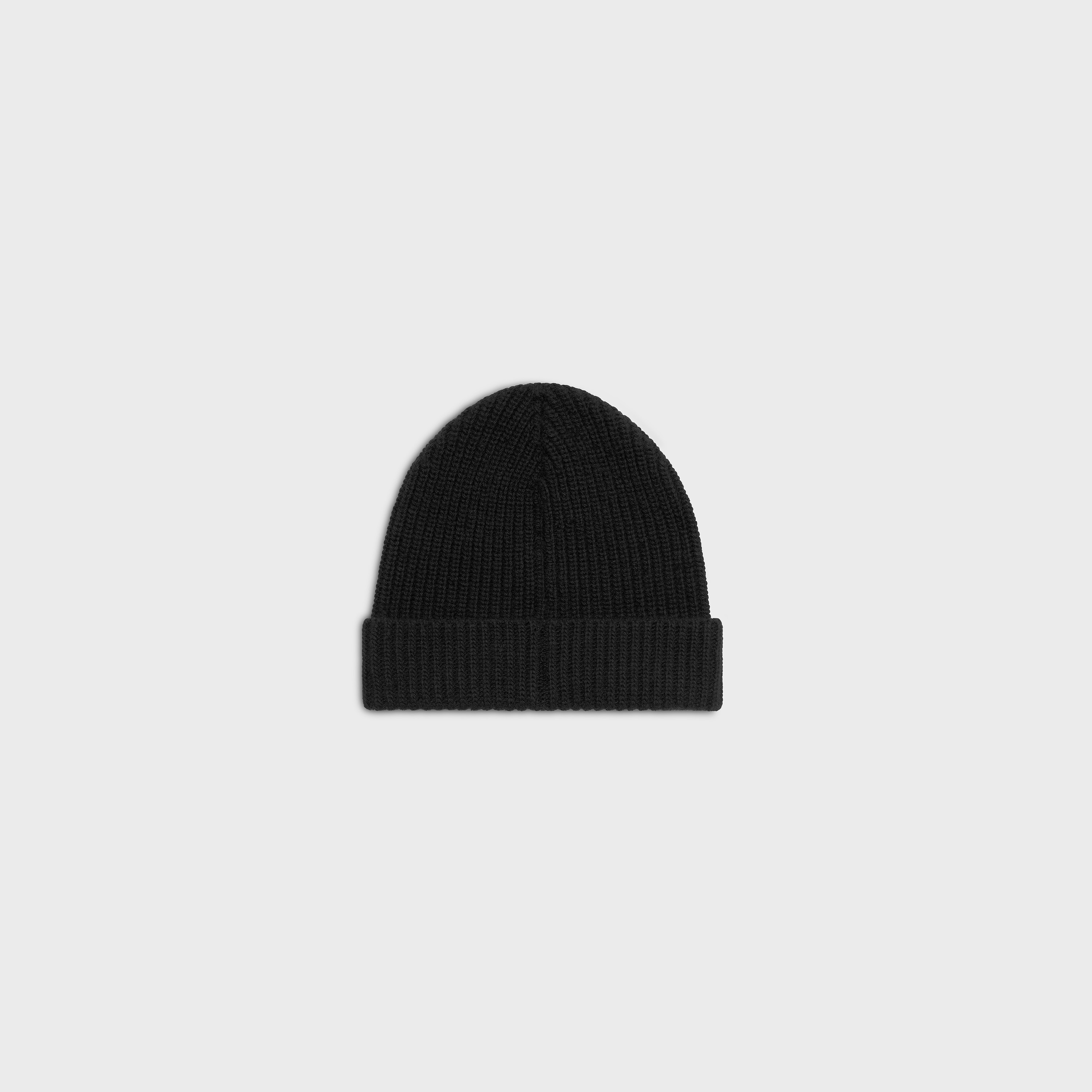 CELINE-EMBROIDERED BEANIE IN WOOL AND ANGORA - 2