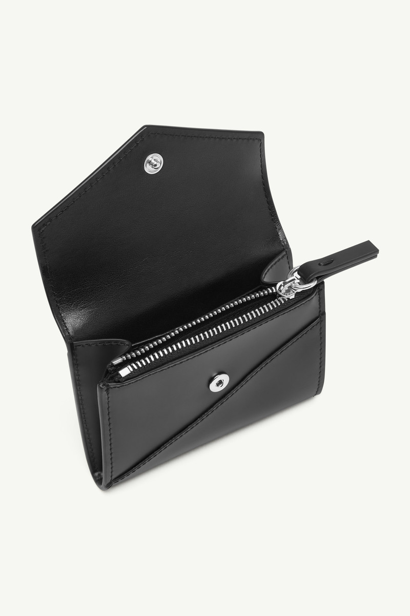 Leather flap wallet 4