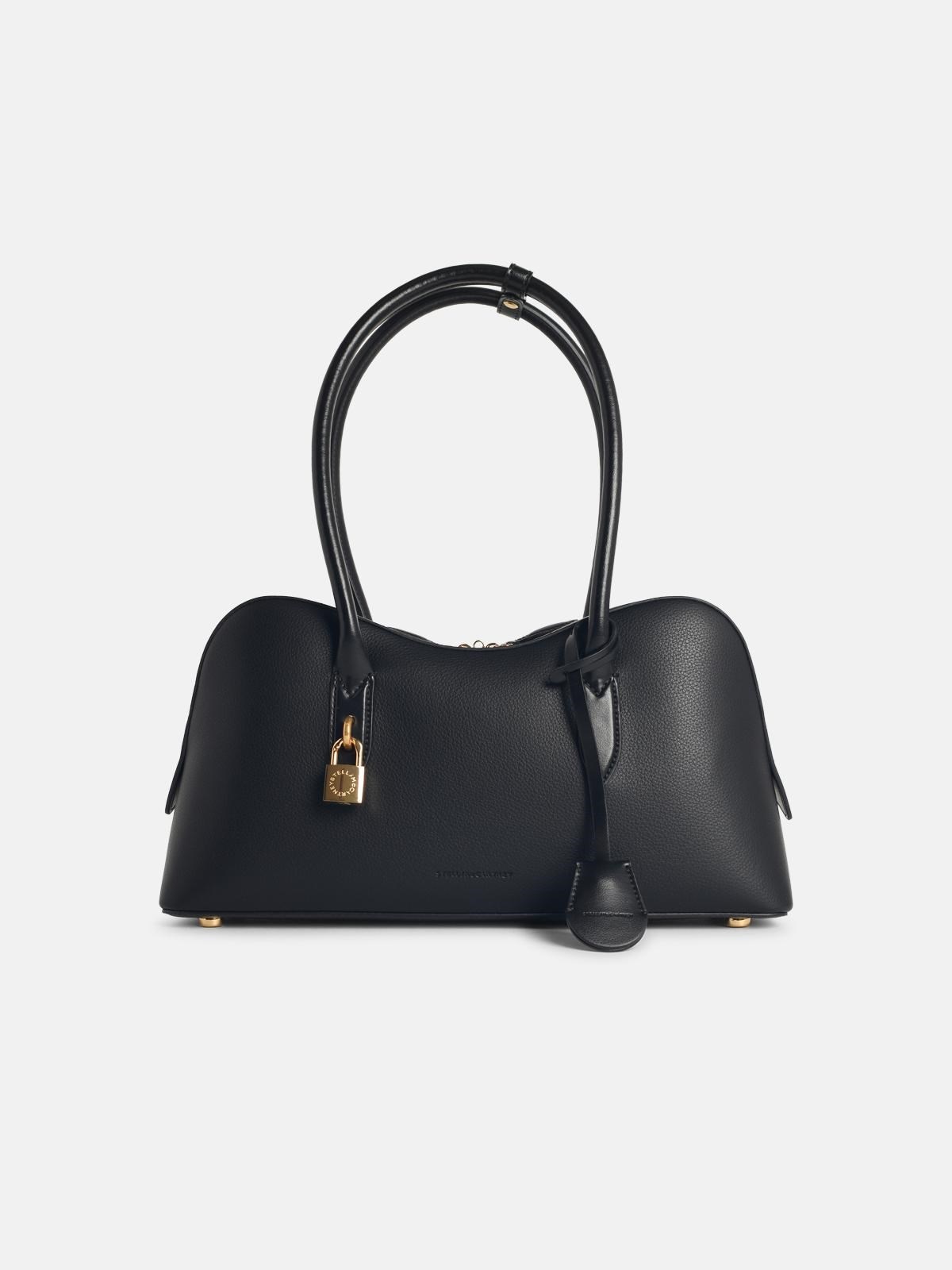 'RYDER' MEDIUM BAG IN BLACK VEGAN LEATHER - 1