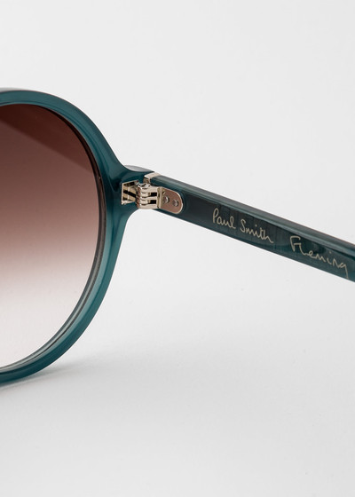 Paul Smith Havana Opal Blue 'Fleming' Sunglasses outlook