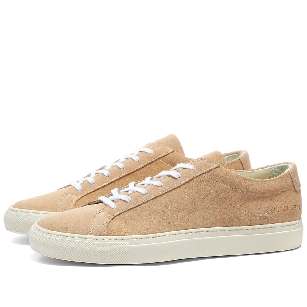 Common Projects Original Achilles Low Suede Contrast Sole - 1