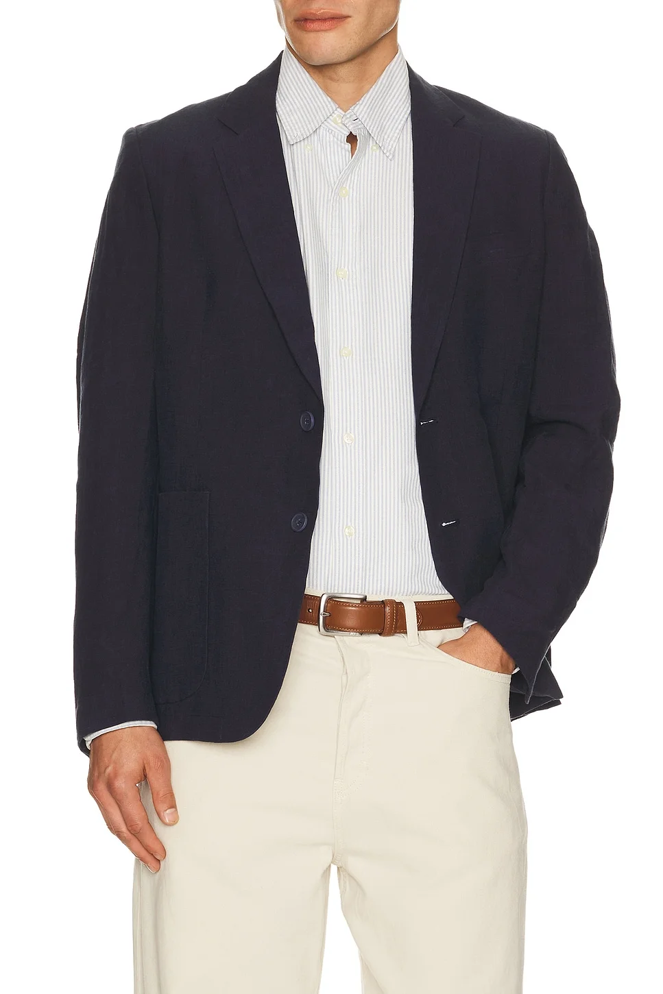 Tailored Linen Blazer - 1