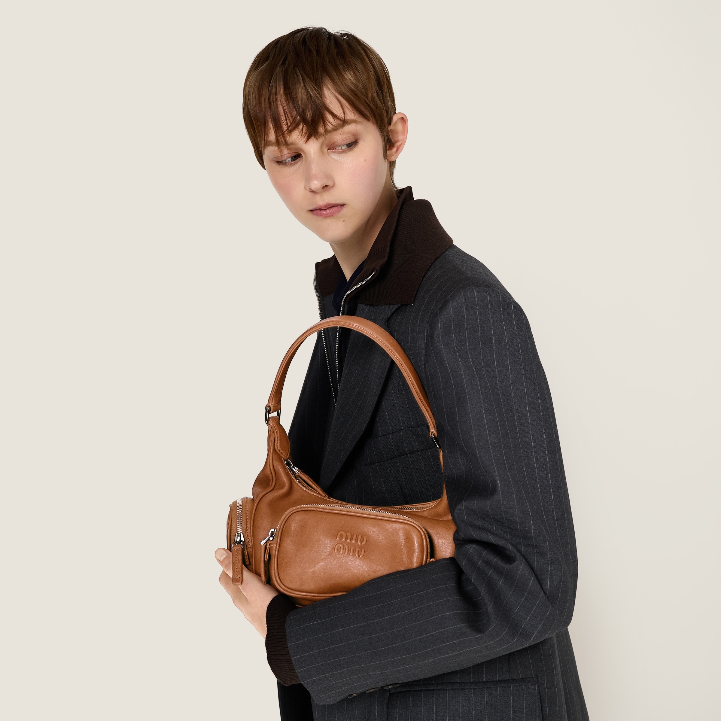 Pocket nappa leather bag - 2