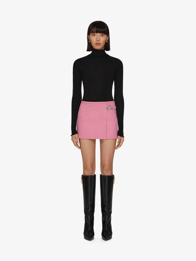 Givenchy MINI WRAP SKIRT IN WOOL WITH U-LOCK CLOSING outlook