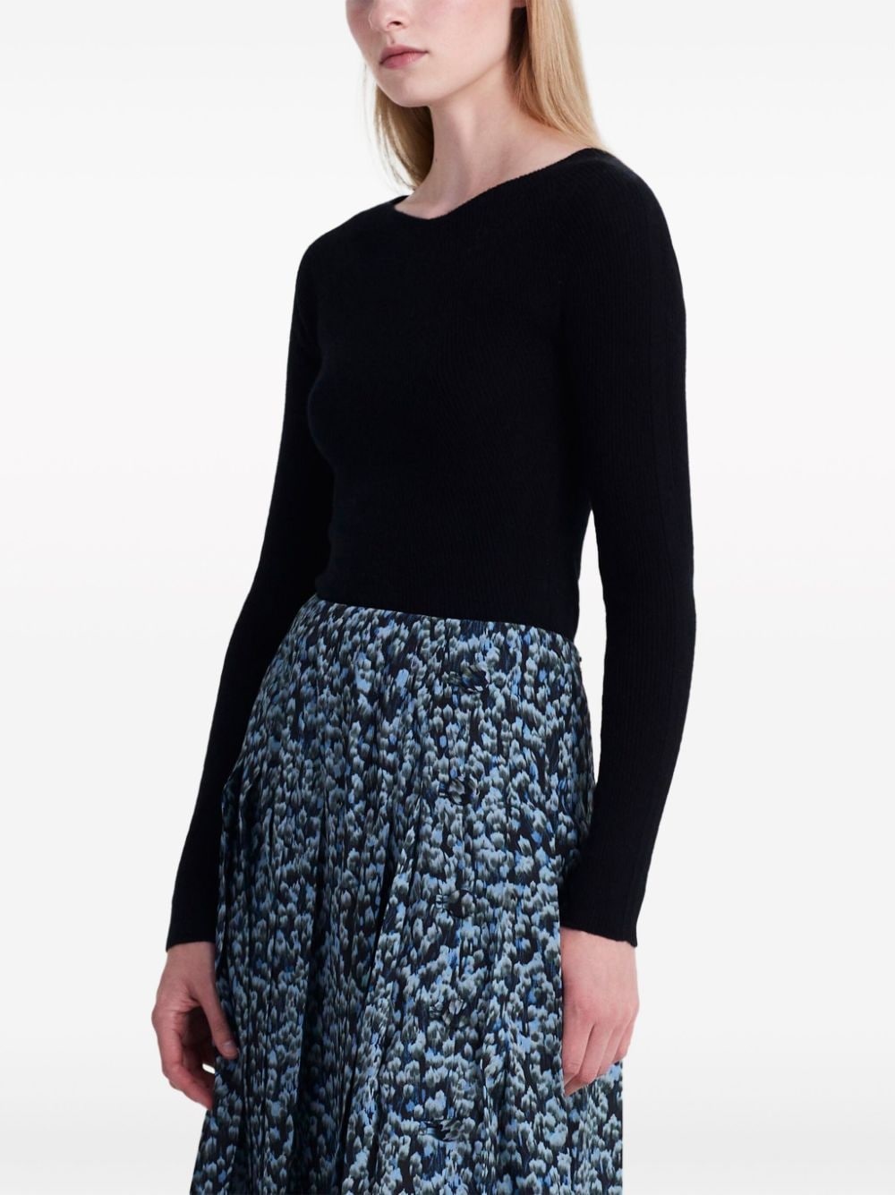 Lee logo-embroidered cashmere jumper - 4