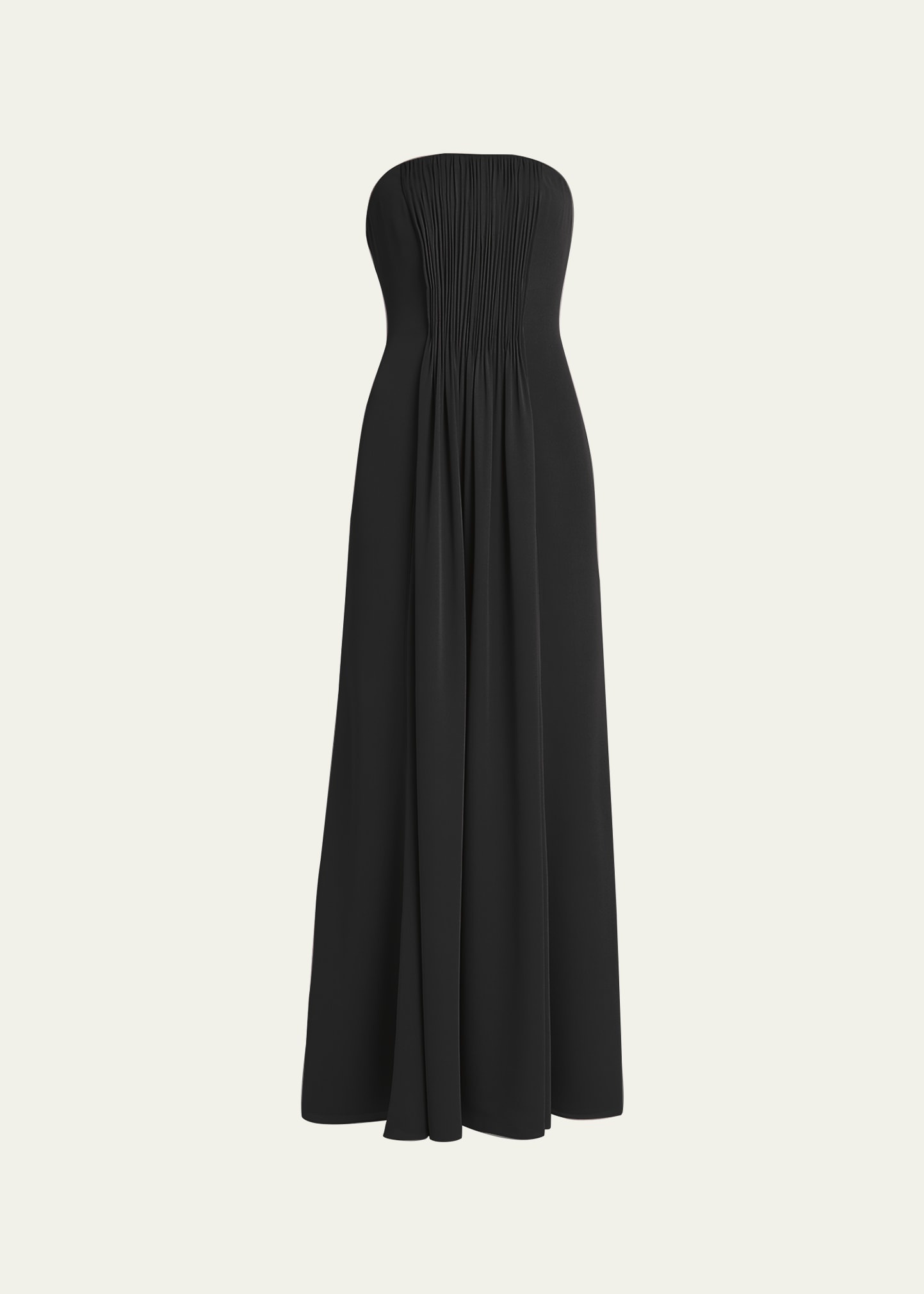 Strapless Plisse Gown - 1
