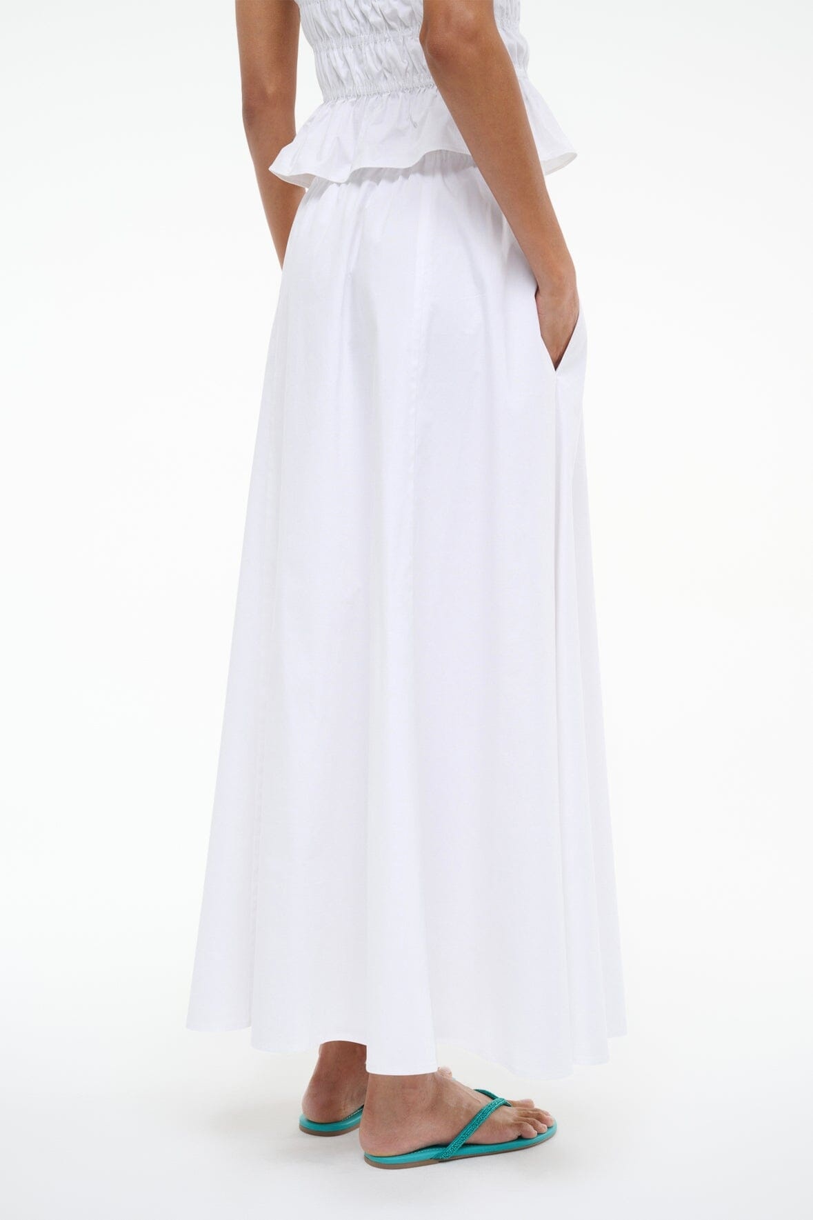 STAUD AXEL SKIRT WHITE - 6