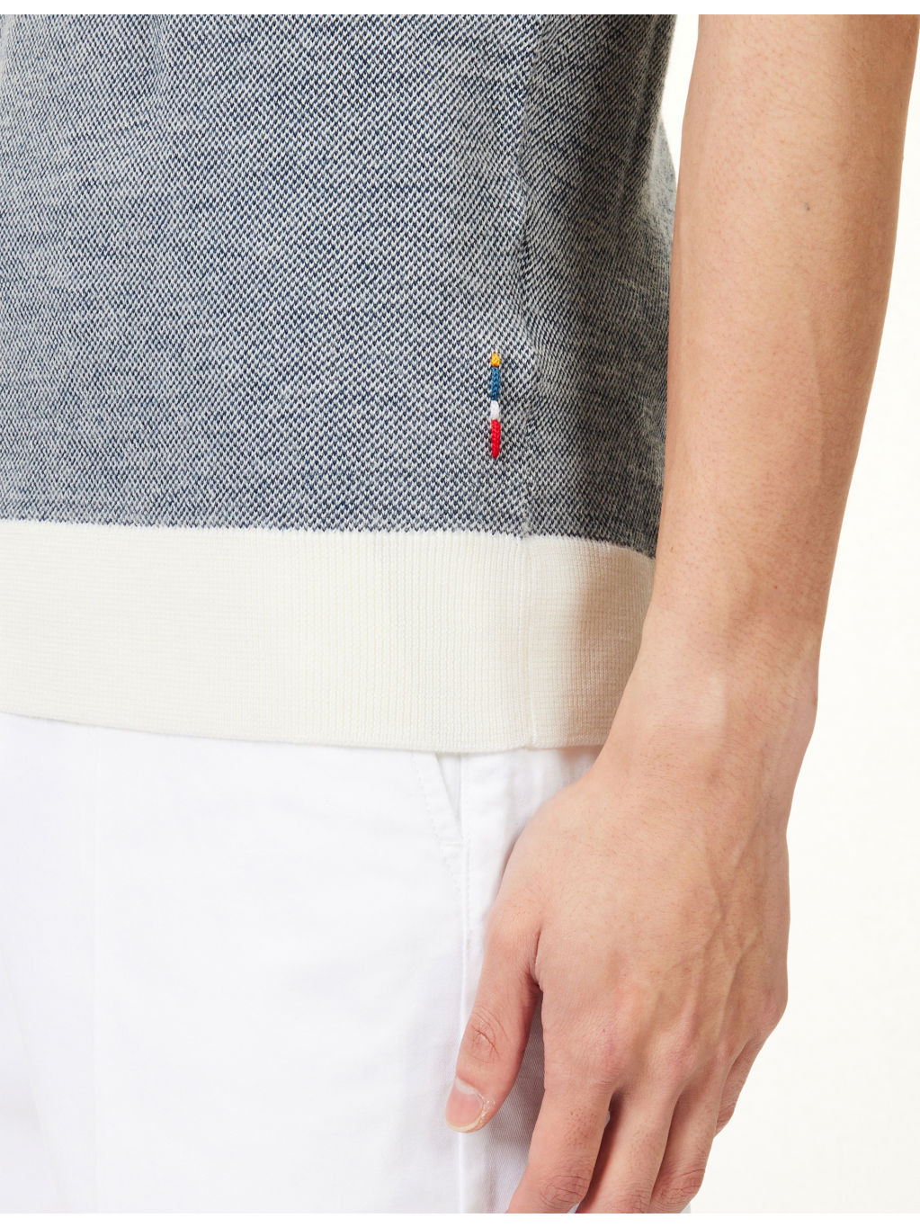 Horton Contrast Cotton-Wool Blend Polo Shirt - 5