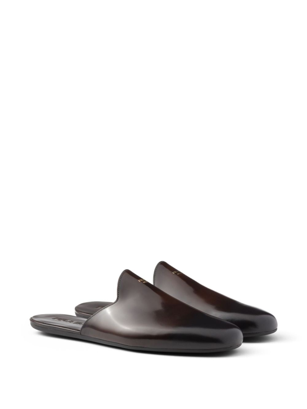 brushed-leather mules - 2