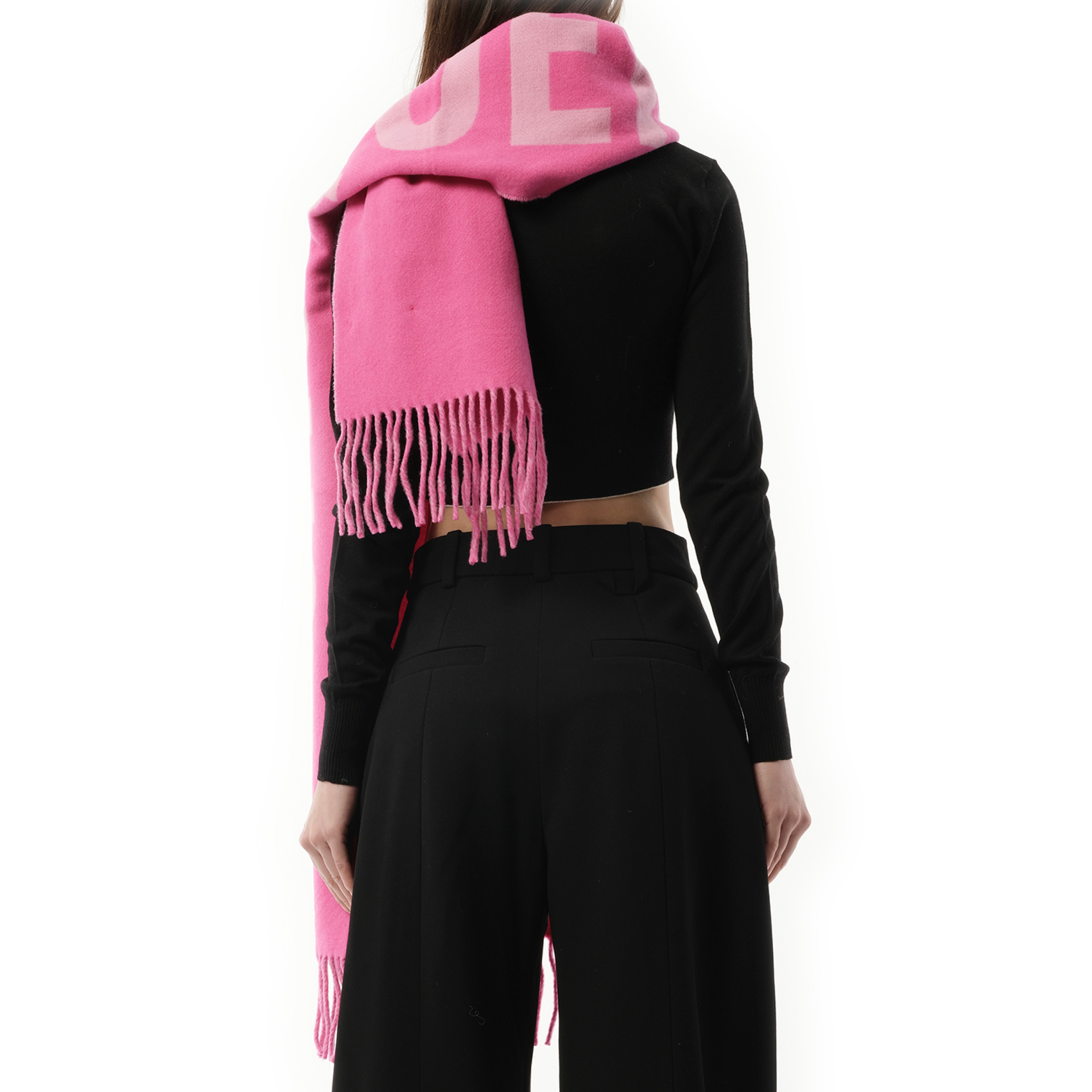 L'echarpe Jacquemus Scarf in Pink/Multicolour - 6