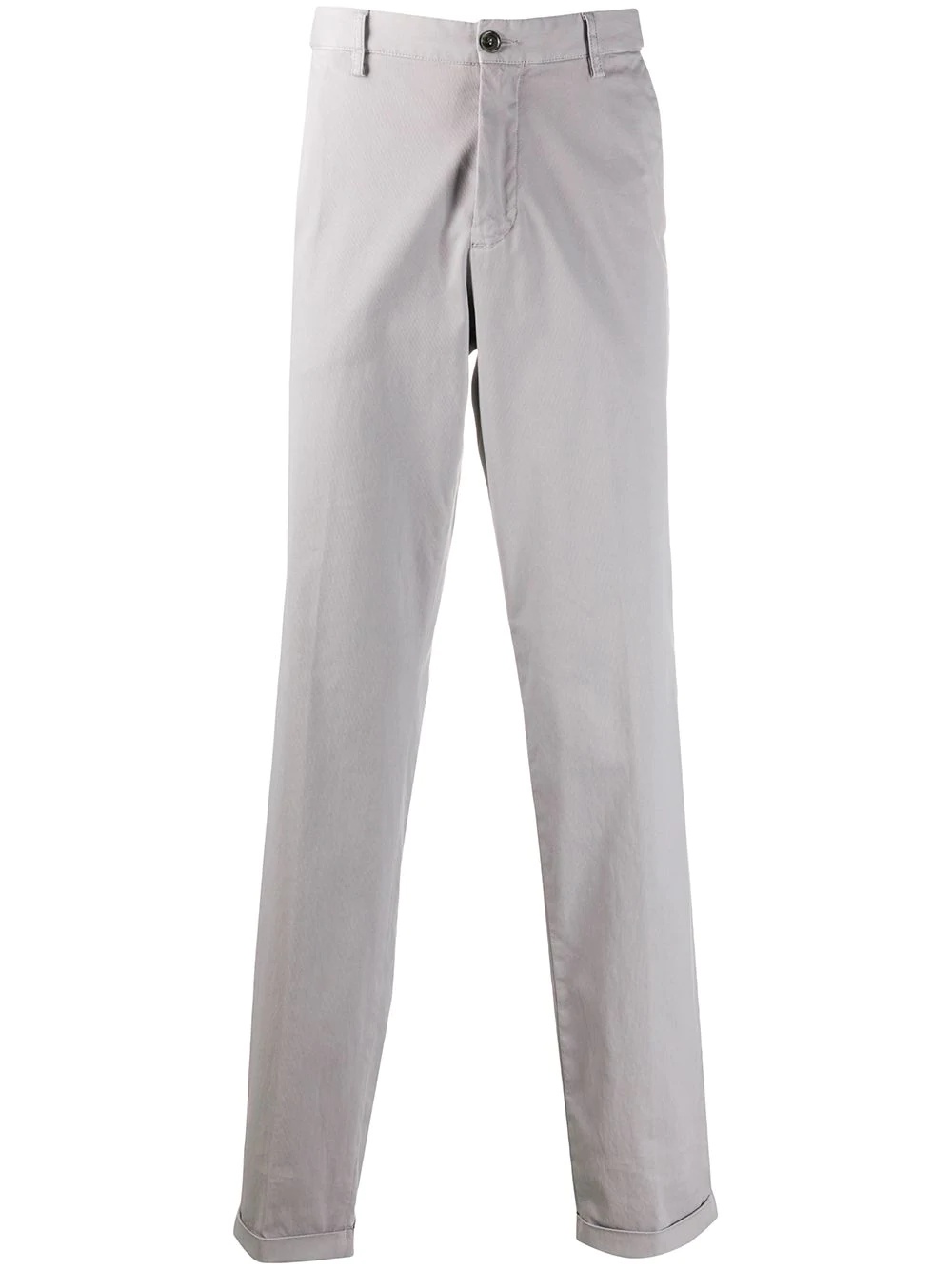 straight-leg cuffed trousers - 1