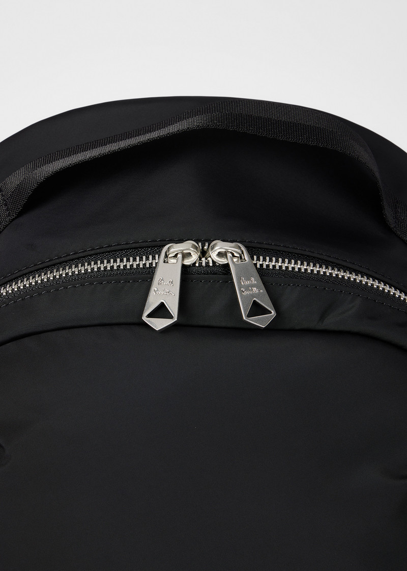 Black Recycled Polyester 'Zebra' Backpack 5