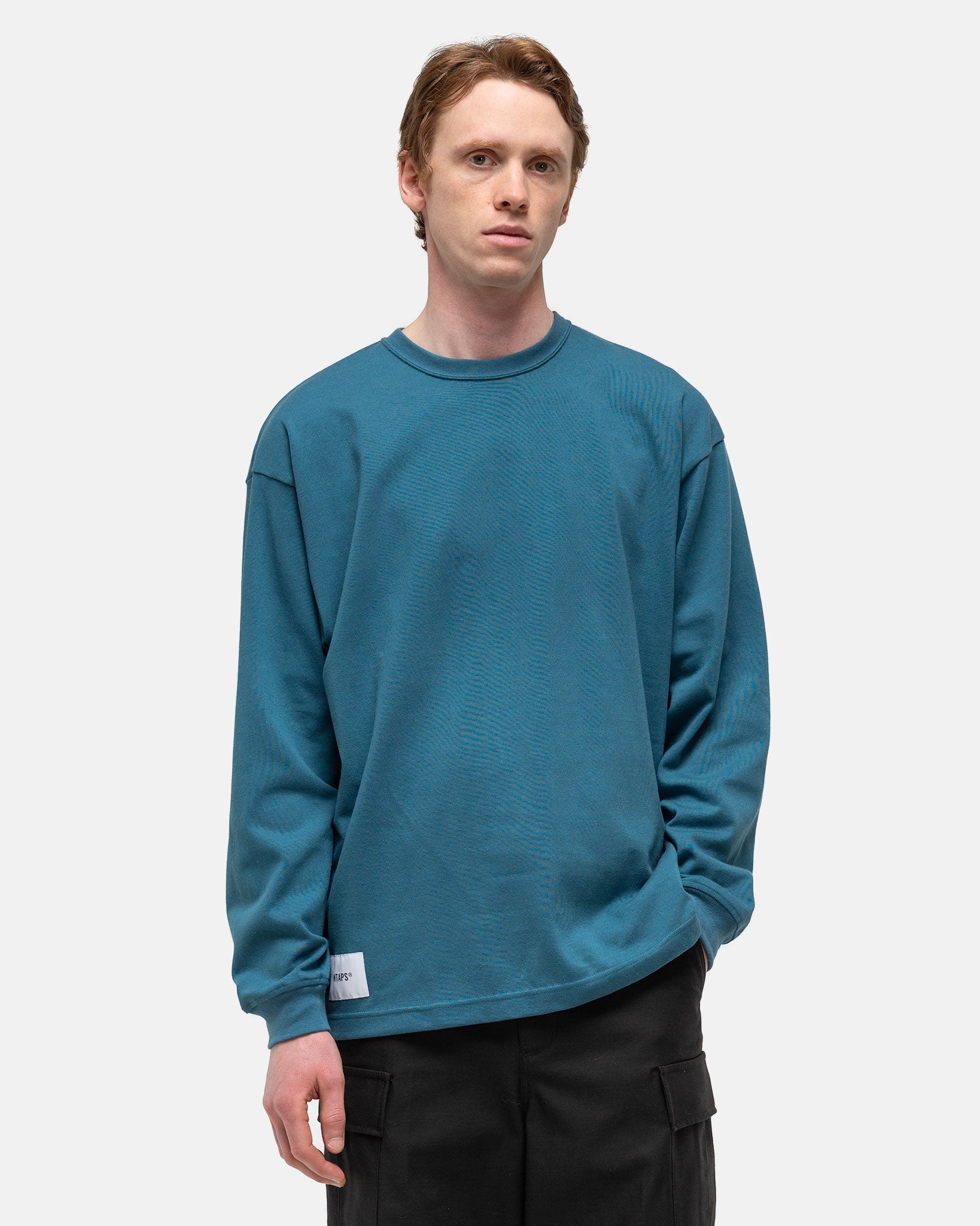 wtaps L SIGN LS COTTON 西山徹　03 TEAL WTAPS Sign / LS / Cotton Teal | havenshop | REVERSIBLE