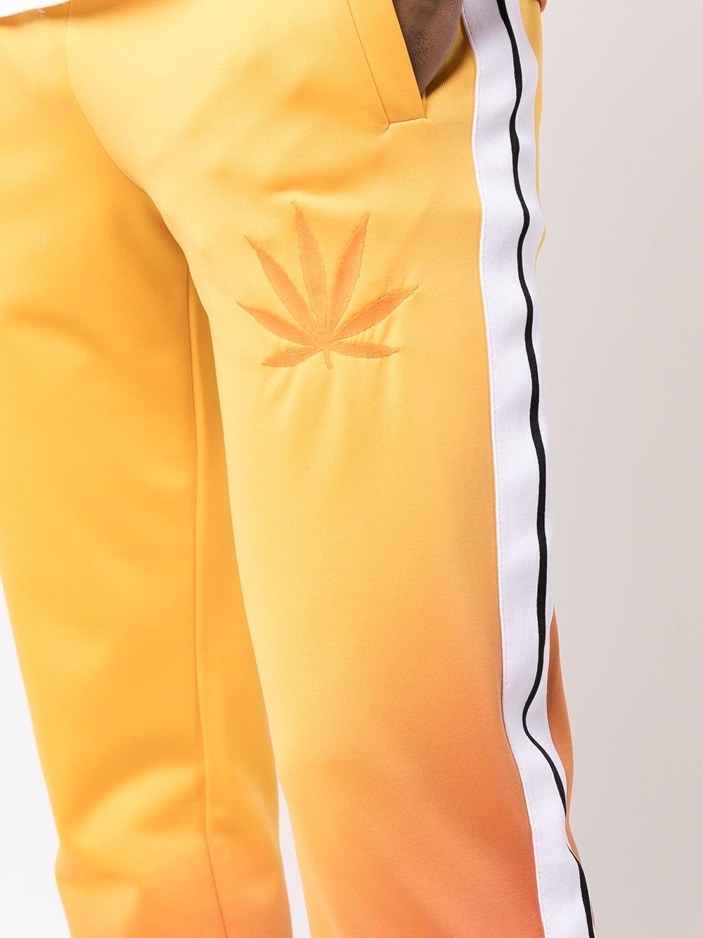 gradient side stripe track pants - 5