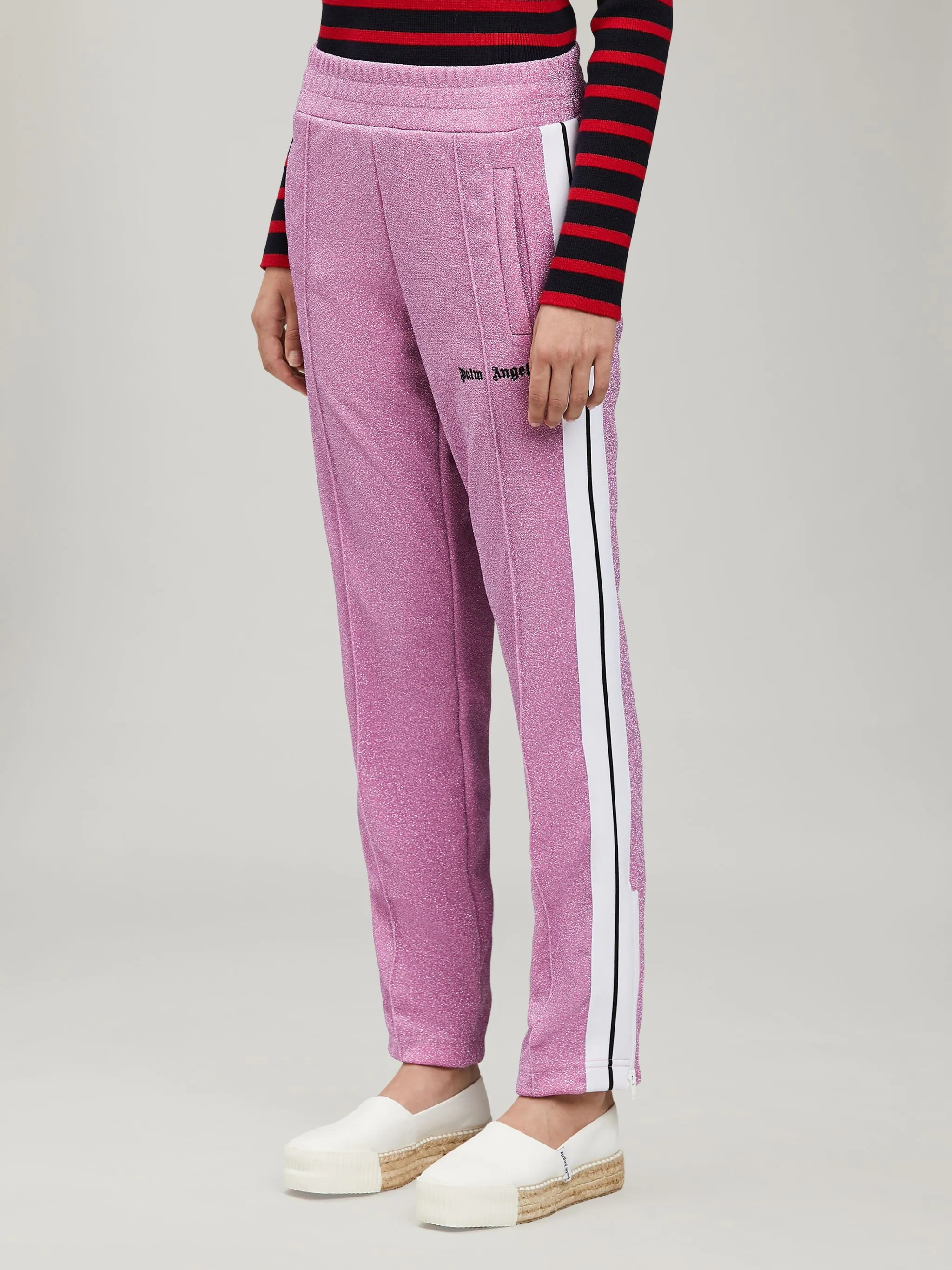 GLITTERED TRACK PANTS - 4