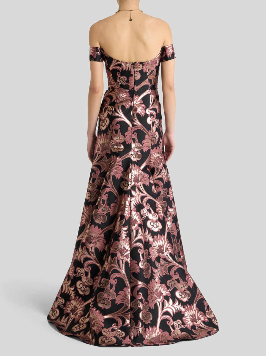 LONG JACQUARD DRESS - 4